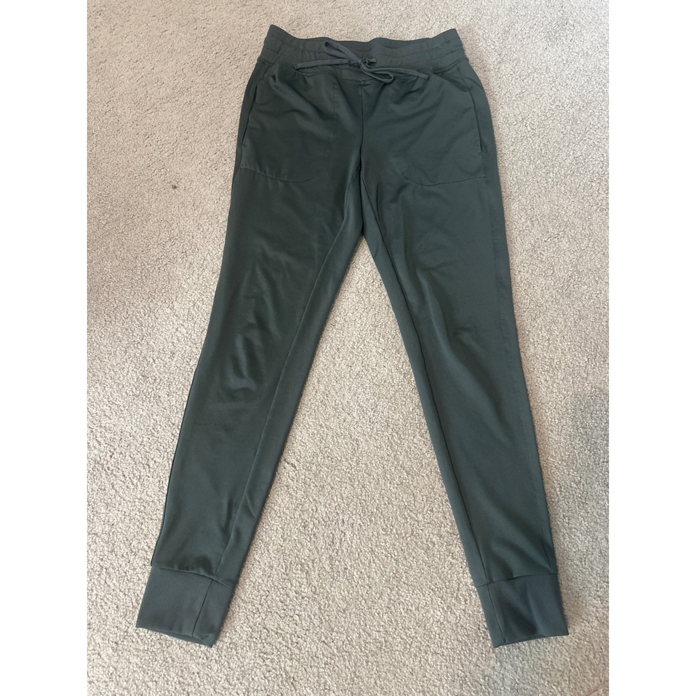 Z by Zella Women Forest Green Joggers Slim Fit Drawstring Active Pants Small